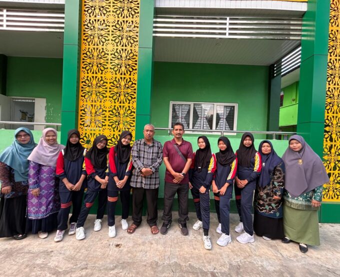 MTsN 2 Langkat Gelar Pelepasan Tim Terbaik Ikuti Lomba Senam Tingkat Pelajar Se-Kabupaten Langkat