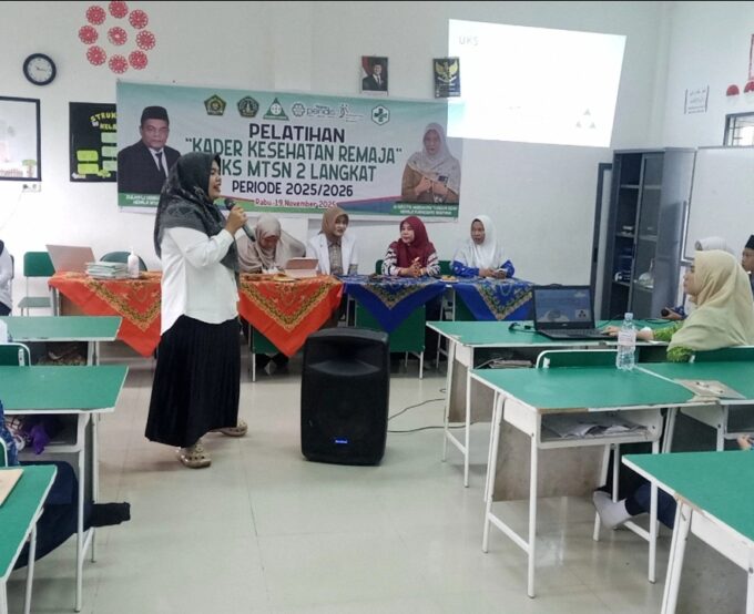 Tingkatkan Kesadaran Hidup Sehat, UKS MTsN 2 Langkat Gelar Pelatihan Kader Kesehatan Remaja
