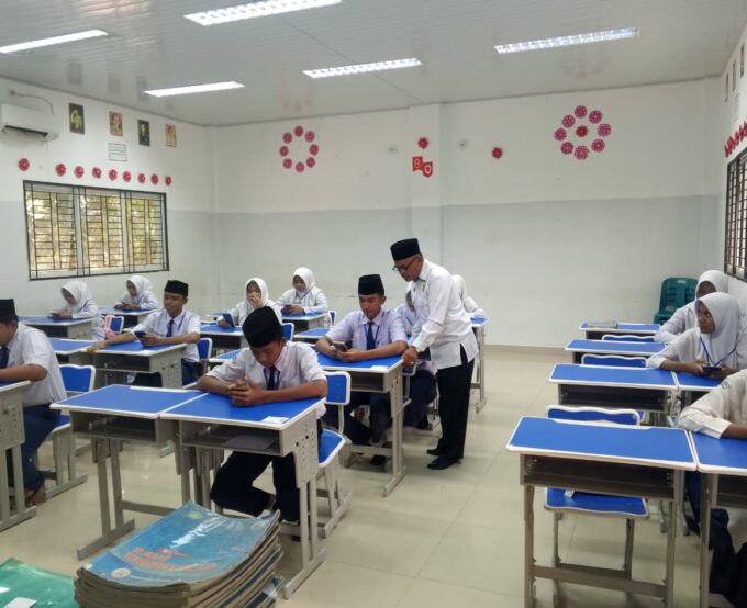 Wujudkan Evaluasi Pembelajaran Berkualitas, MTsN 2 Langkat Gelar Ujian Madrasah Dengan Penuh Integritas